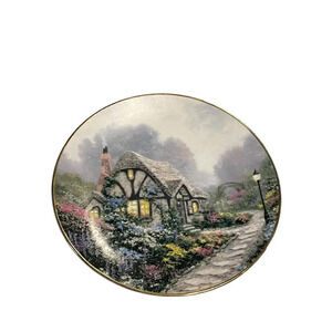 Pre-owned Chandlers Cottage Collectible Plate Limited Edition1991 Thomas Kincade